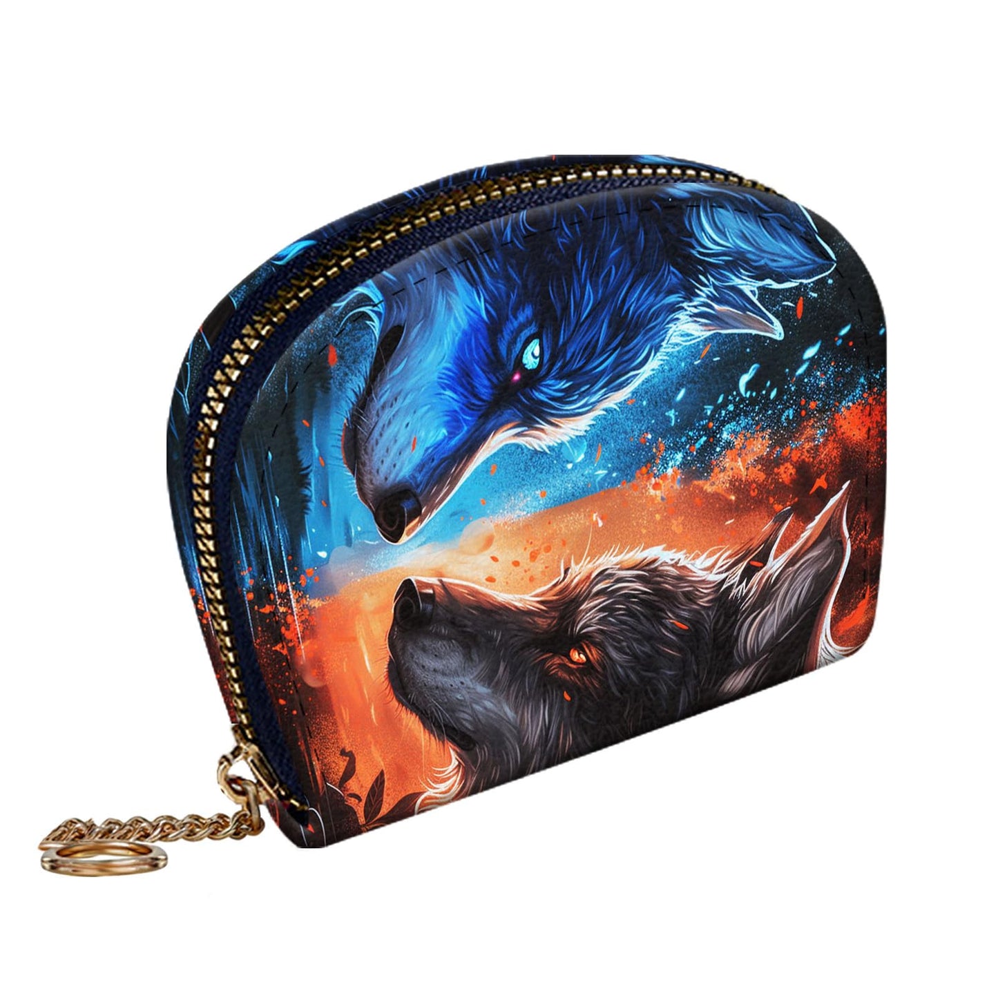 HOTRFID-Blocking Zip Around Wallets for Women with Detachable Wrist Strap,Large Capacity Phone Holder with Card Organizer & Coin Pocket,Brown Highland Cow