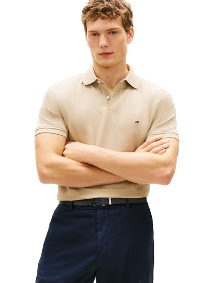 HOTTommy Hilfiger Men's Short Sleeve Polo Shirts in Classic Fit with Stretch and Organic Pique Cotton