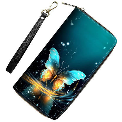 HOTWomens Wallet,RFID Blocking Large Capacity Clutch,Zip Around Leather Purse with 8 Card Slots,Bill Compartments Coin Pocket - Dragon