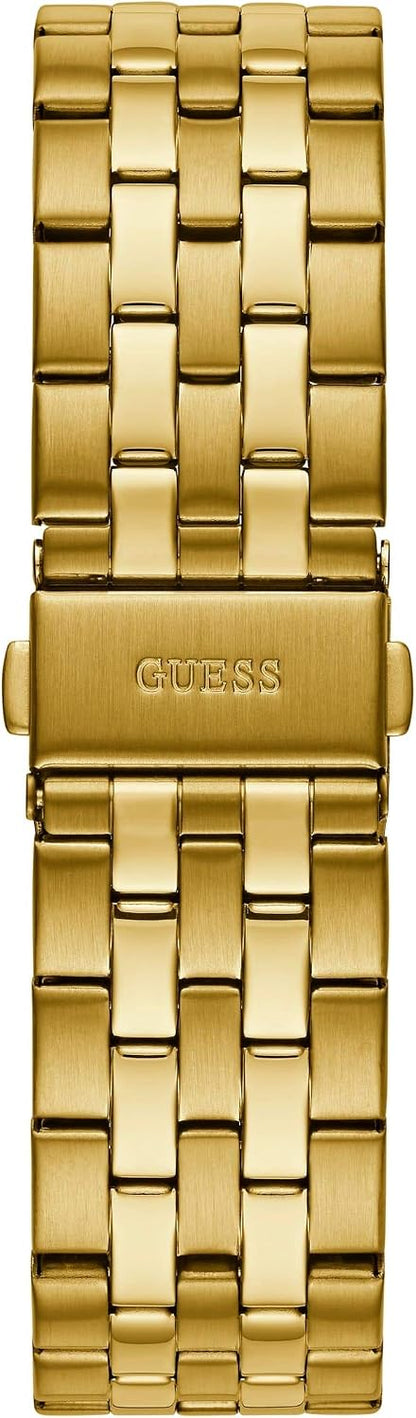 HOTGuess Women's Gold-Tone + Black Multifunction Steel Bracelet Watch