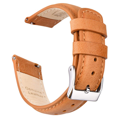 HOTRitche Christmas Gift Quick Release Leather Watch Bands Genuine Watch Straps for Men Women Top Grain Leather Watch Strap, White Elephant Gifts, Stocking Stuffers for Men, Father's Day gifts