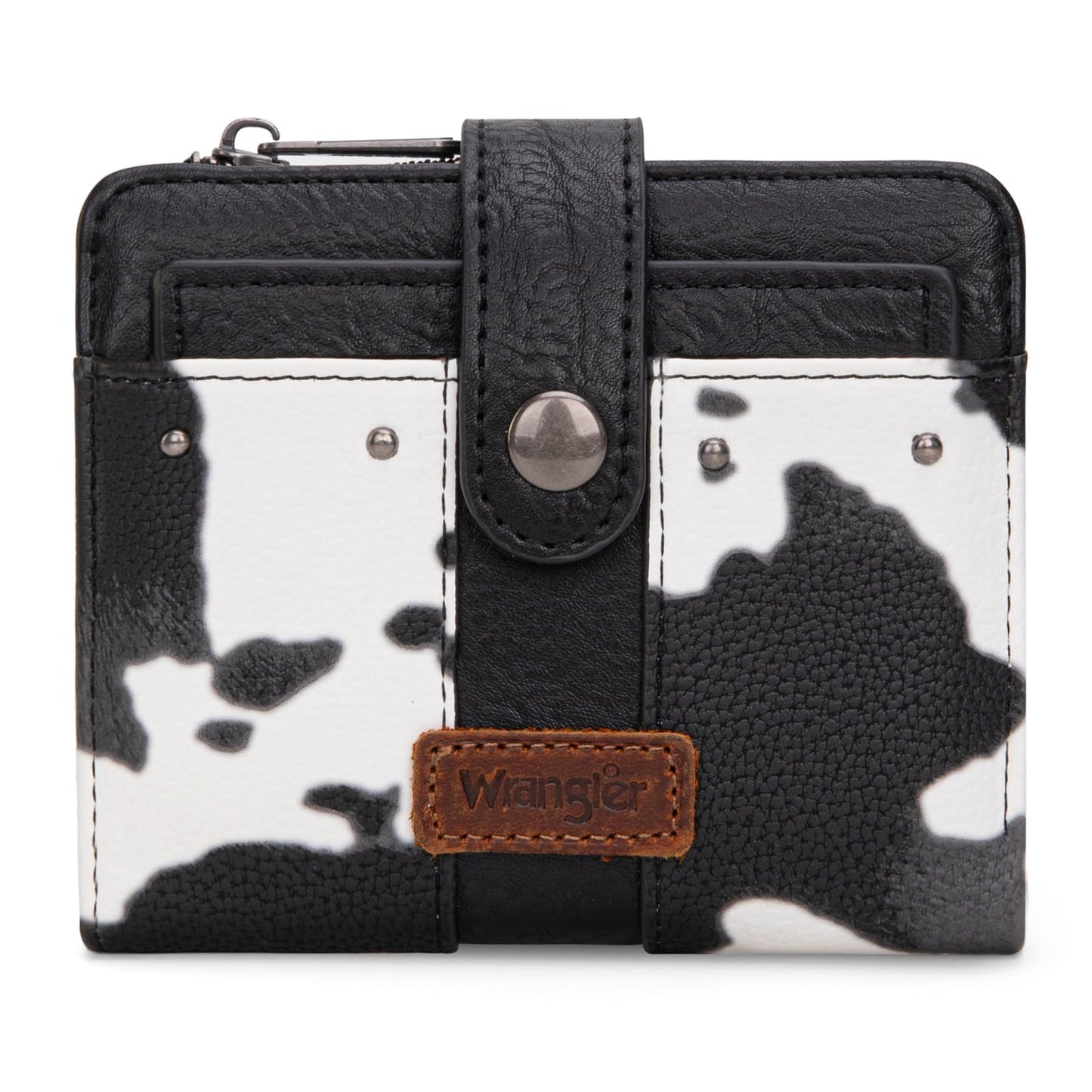 HOTMontana West X Wrangler Small Womens Wallet Leopard Print Women's Wallets, Card Cases & Money Organizers Small Bifold Card Wallet with Removable ID Window