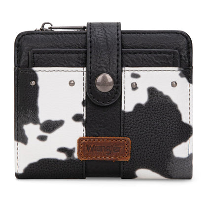 HOTMontana West X Wrangler Small Womens Wallet Leopard Print Women's Wallets, Card Cases & Money Organizers Small Bifold Card Wallet with Removable ID Window