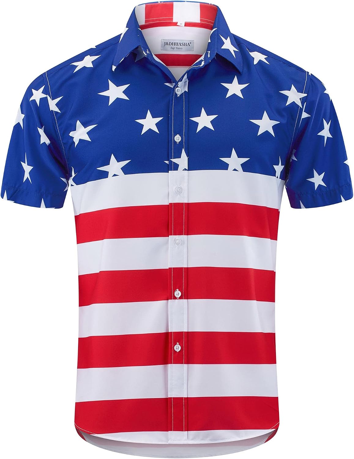 HOTJ&DHUASHA Men's Hawaiian Shirts Casual Button Down Short Sleeve Beach Tropical Aloha Shirt