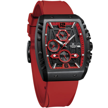 HOTNAVIFORCE Men Quartz Watch Auto Date Week Business Dress Analog Wrist Watches