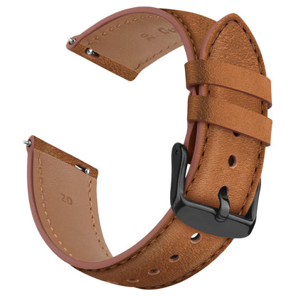 HOTVancle Quick Release Genuine Leather Watch Band 20mm 22mm Watch Strap, Top Grain Leather Watch bands for Men Women