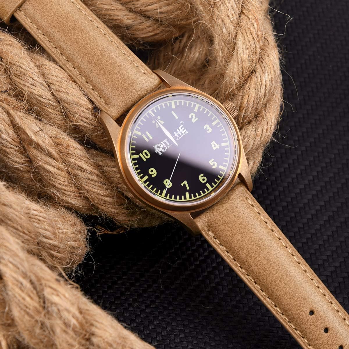 HOTRitche Christmas Gift Quick Release Leather Watch Bands Genuine Watch Straps for Men Women Top Grain Leather Watch Strap, White Elephant Gifts, Stocking Stuffers for Men, Father's Day gifts