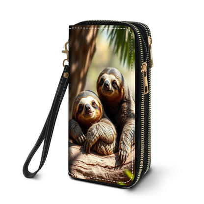 HOTWomen's Large Capacity Wallet PU Leather Double Zipper Clutch Purse Multifunctional Wallet with Removable Wristlet Strap for Smart Phone/Coin/Card/Cash, Floral Quotes Bible Verse Philippians 4-13