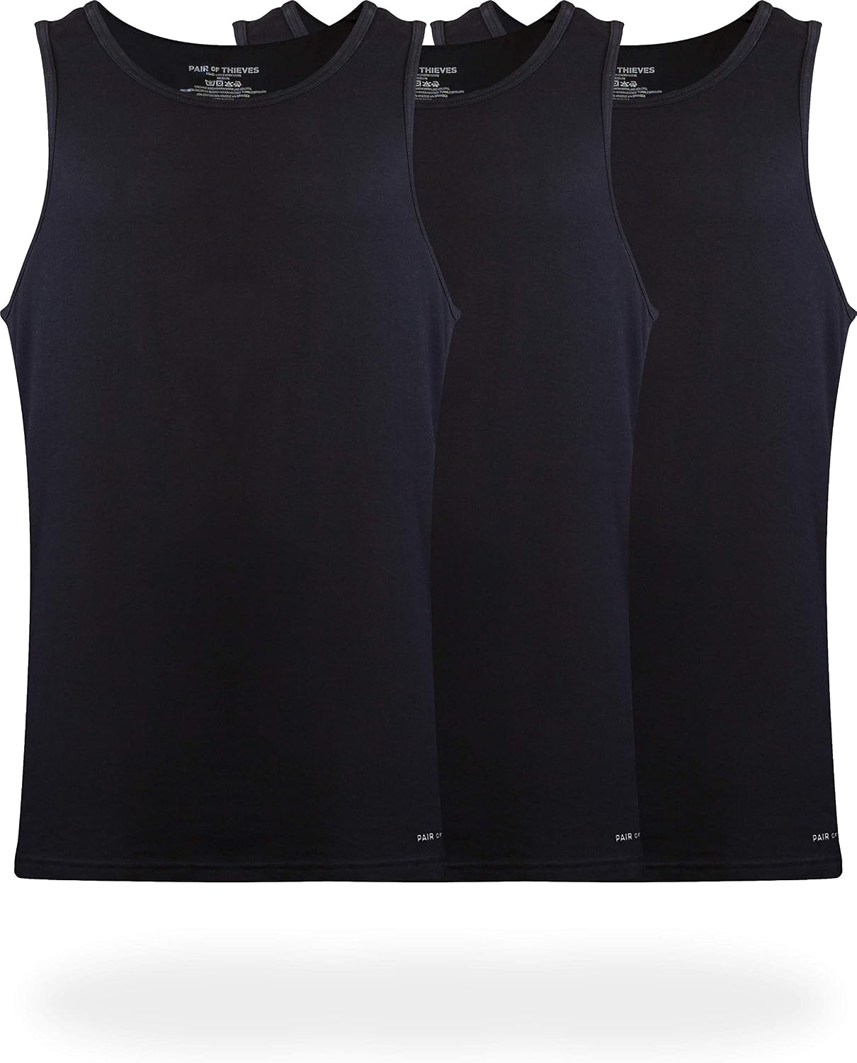 HOTPair of Thieves Men Super Soft Tank Top | Undershirt for Men | Soft, Breathable, Cotton Blend Fabric | Layering & Daily Wear