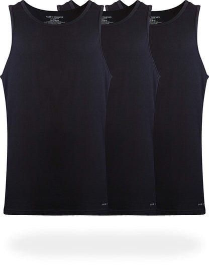 HOTPair of Thieves Men Super Soft Tank Top | Undershirt for Men | Soft, Breathable, Cotton Blend Fabric | Layering & Daily Wear
