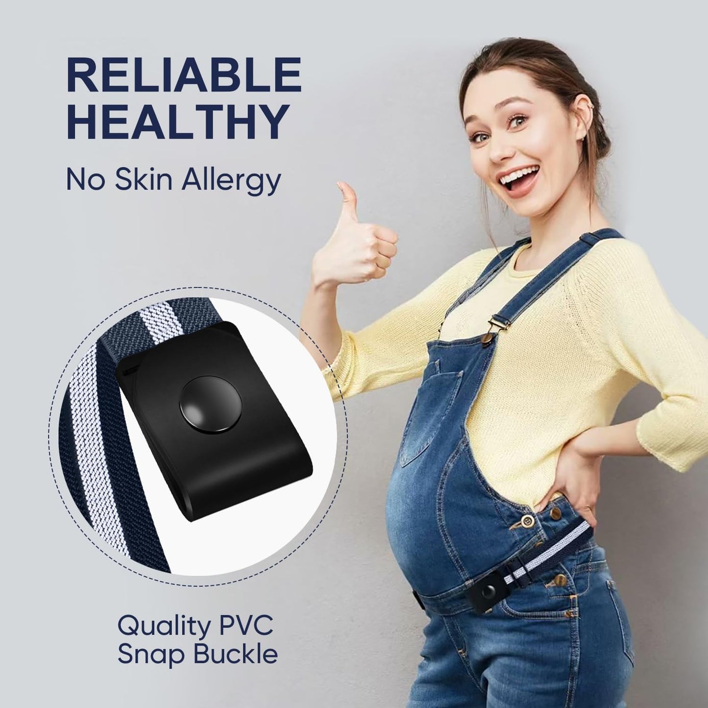 HOTTOURZOO Belts for Women/Men Buckle Free Elastic Belt Invisible No Buckle Stretch Waist Belt For Jean Pants,Dresses,No Bulge