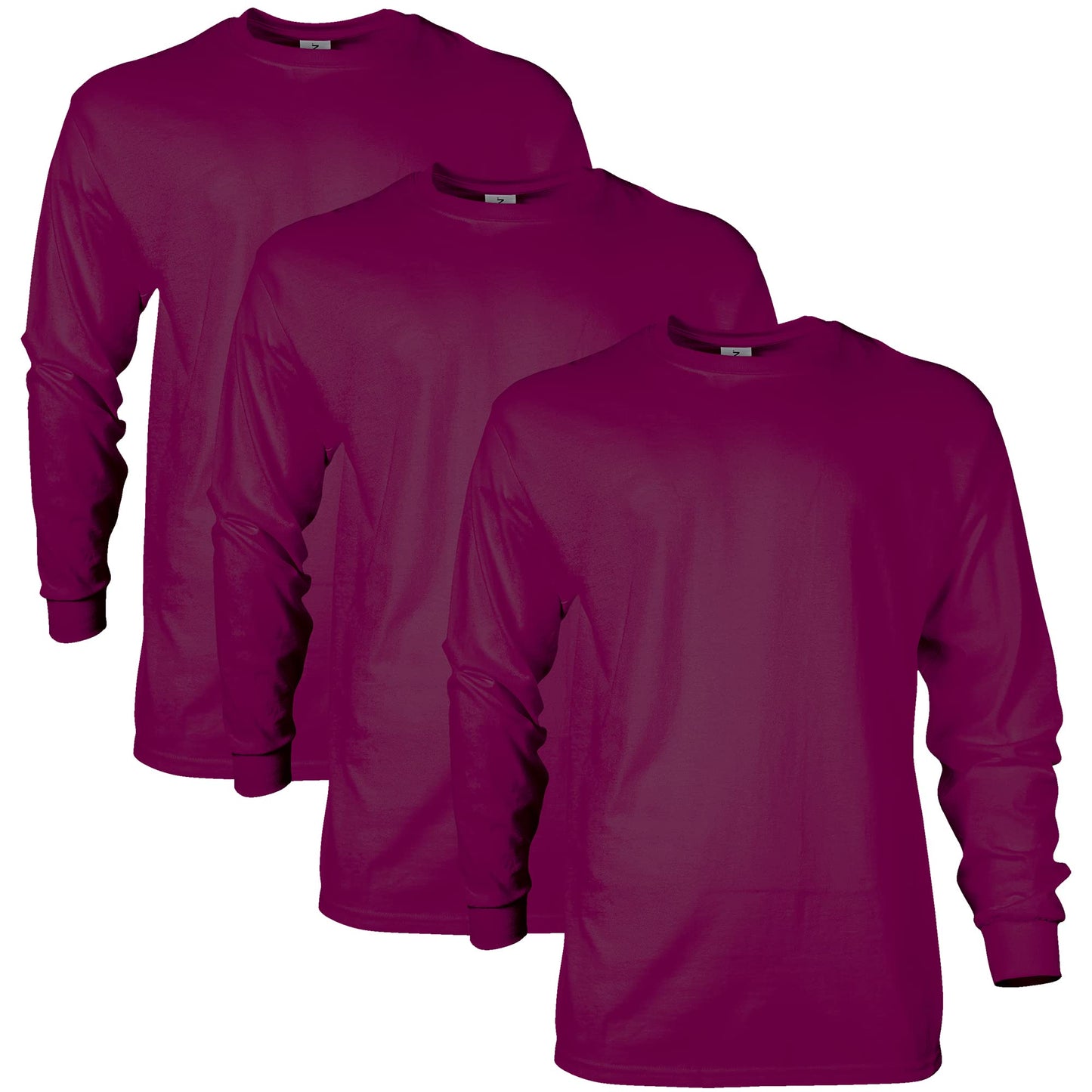 HOTGildan Adult Ultra Cotton Long Sleeve T-Shirt, Style G2400, Multipack