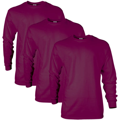 HOTGildan Adult Ultra Cotton Long Sleeve T-Shirt, Style G2400, Multipack
