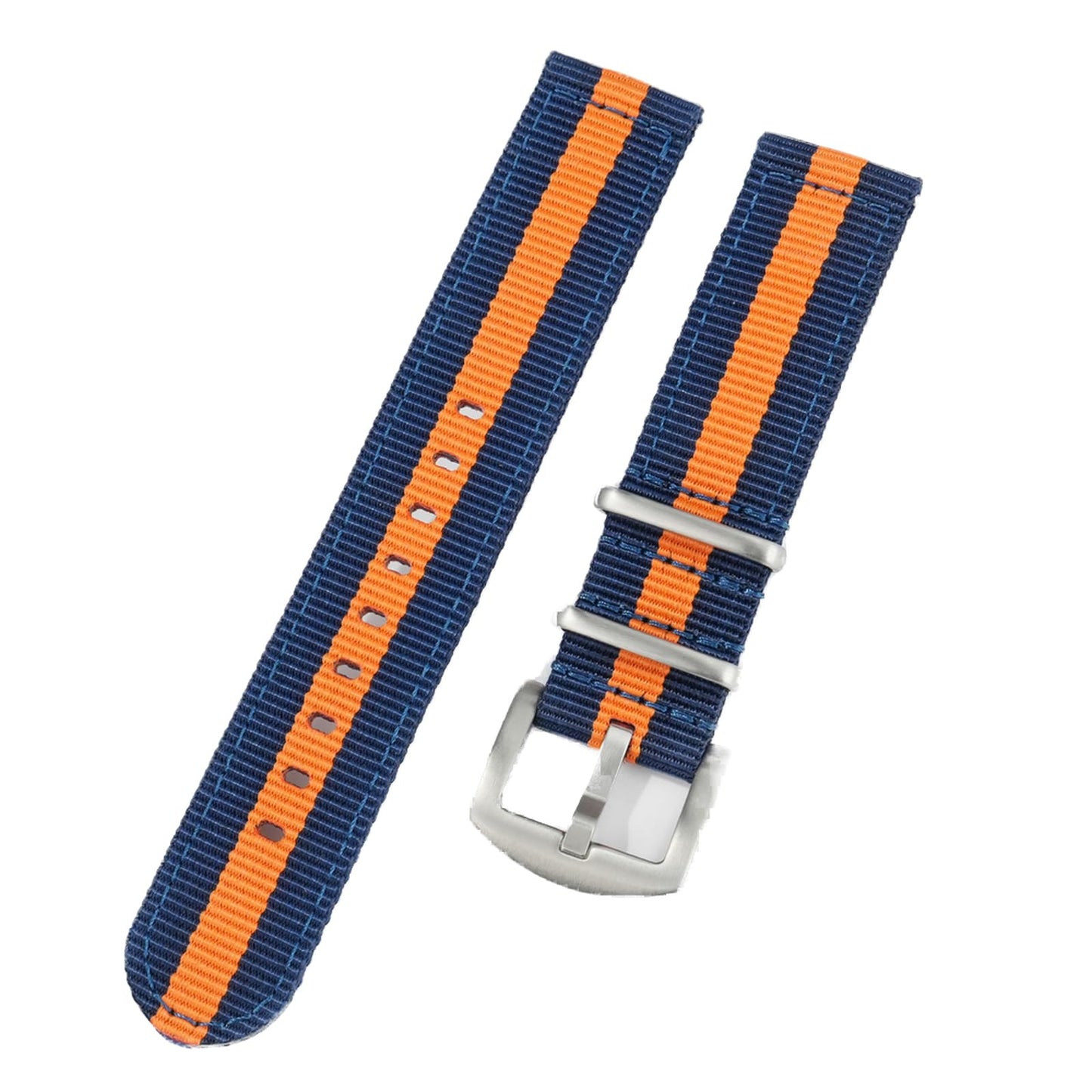 HOTTACTICAL FROG 18 mm 20 mm 22 mm Fast Release Nylon Watch band with Stainless Steel Buckle, Two-Piece Waterproof Nylon Watch Strap for Men and Women