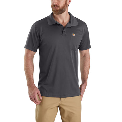 HOTCarhartt Men's Force Relaxed Fit Lightweight Short-Sleeve Pocket Polo