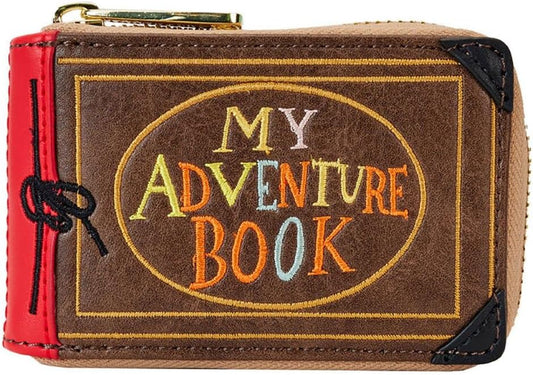 HOTLoungefly Up 15th Anniversary Adventure Book Accordion Zip Around Wallet, Black