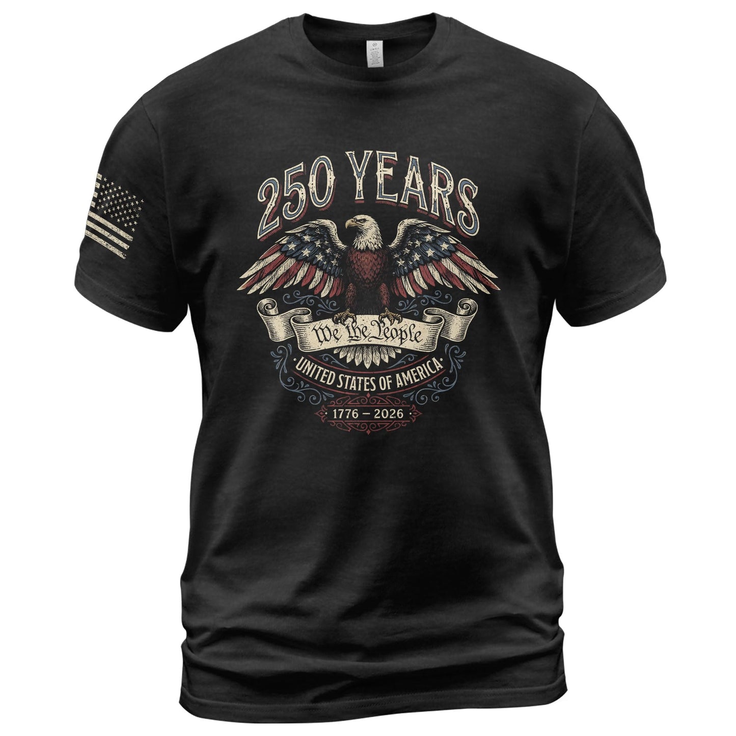 HOTPatriotic Shirts for Men, USA Eagle Graphic Shirts for Men | Mark 250 years of American spirit with these unique commemorative tees, designed for bold style and lasting comfort