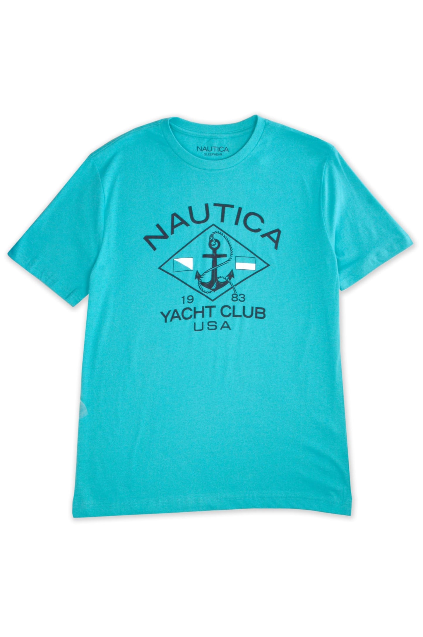 HOTNautica Men's Short Sleeve Solid Crew Neck T-Shirt Shirt