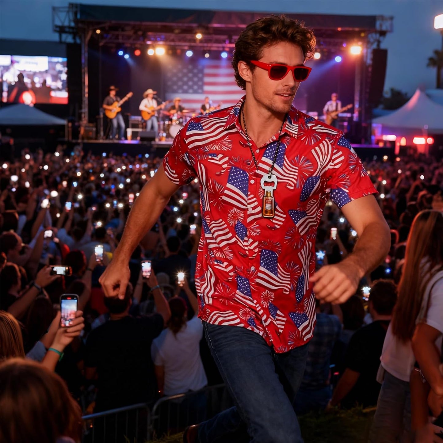 HOTFanient Mens Hawaiian Shirt Summer 3D Print Casual Short Sleeve Button Down Graphic Aloha Dress Shirts