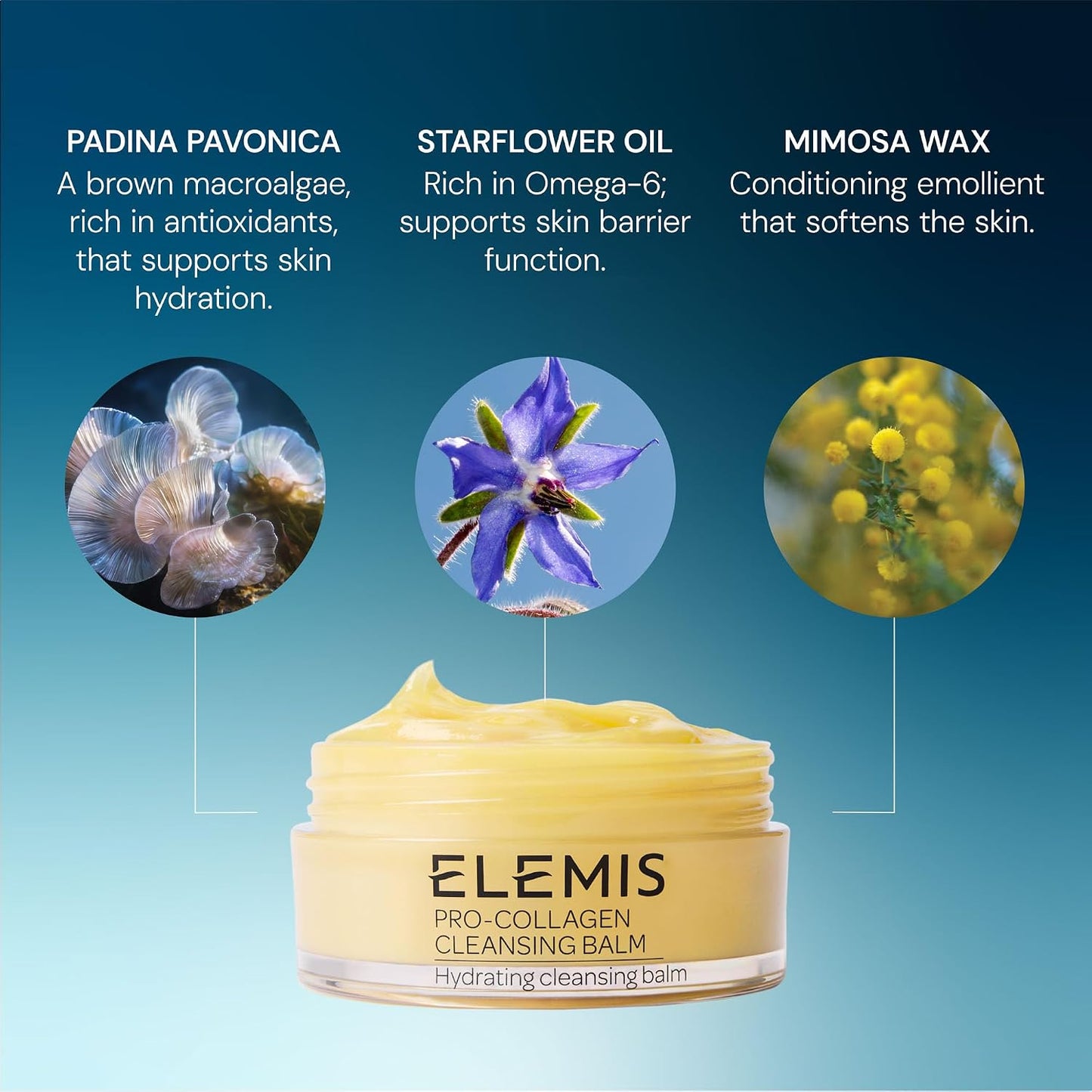 HOTELEMIS Pro-Collagen Cleansing Balm Makeup Remover, Hydrating Facial Cleanser, Oil Cleanser, Oil Makeup Remover, Deep Cleanse