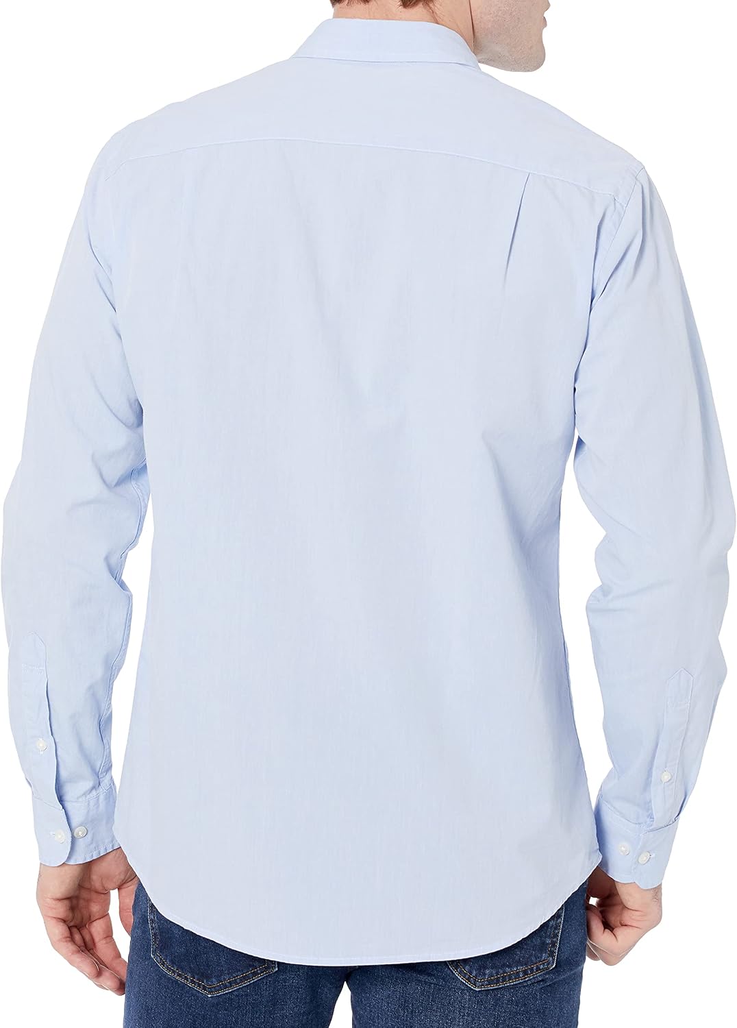 HOTAmazon Essentials Men's Regular-Fit Long-Sleeve Casual Poplin Shirt, Button Front, Business Casual, Collared