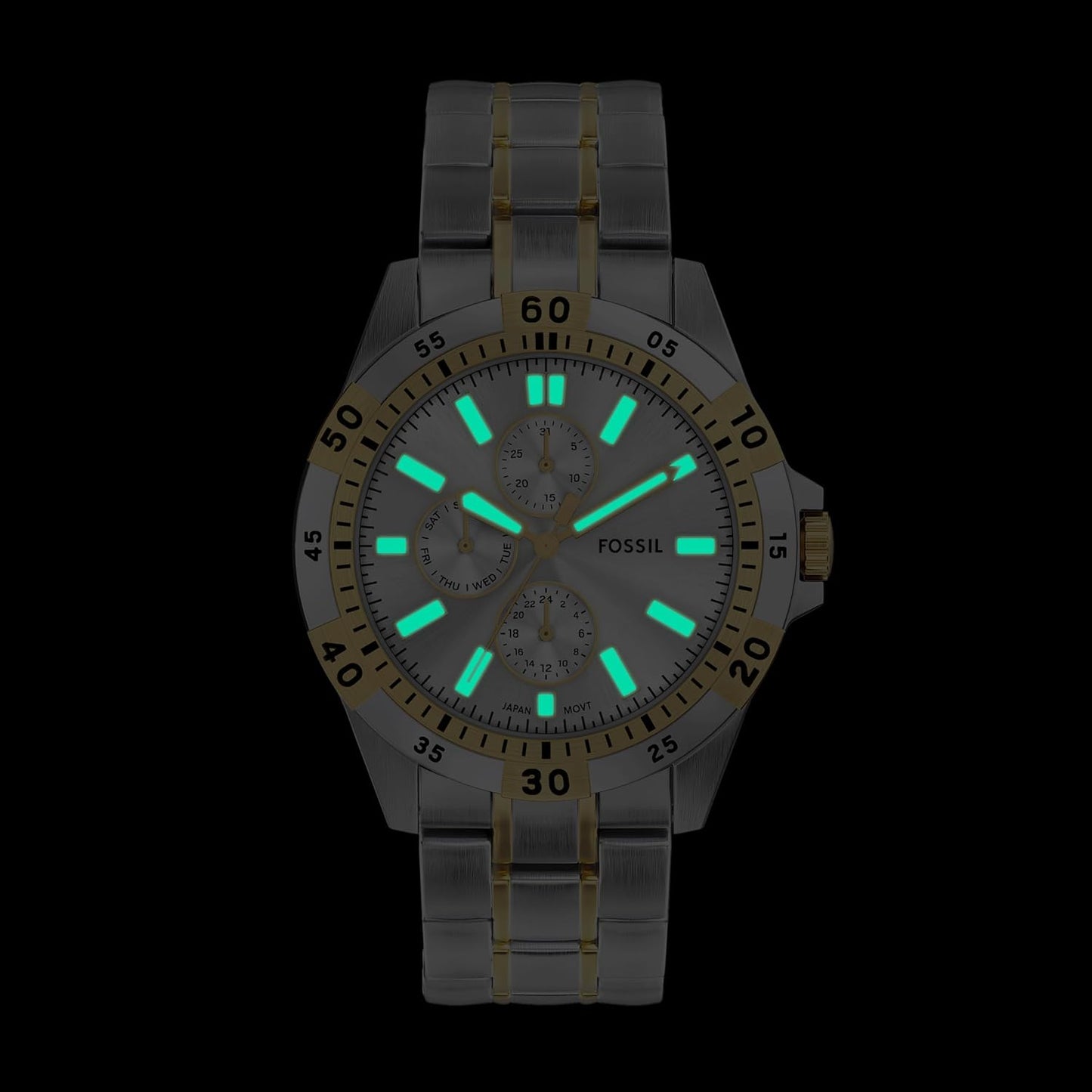 HOTFossil Men's Watch, Garrett Multifunction Stainless Steel Watch for Men