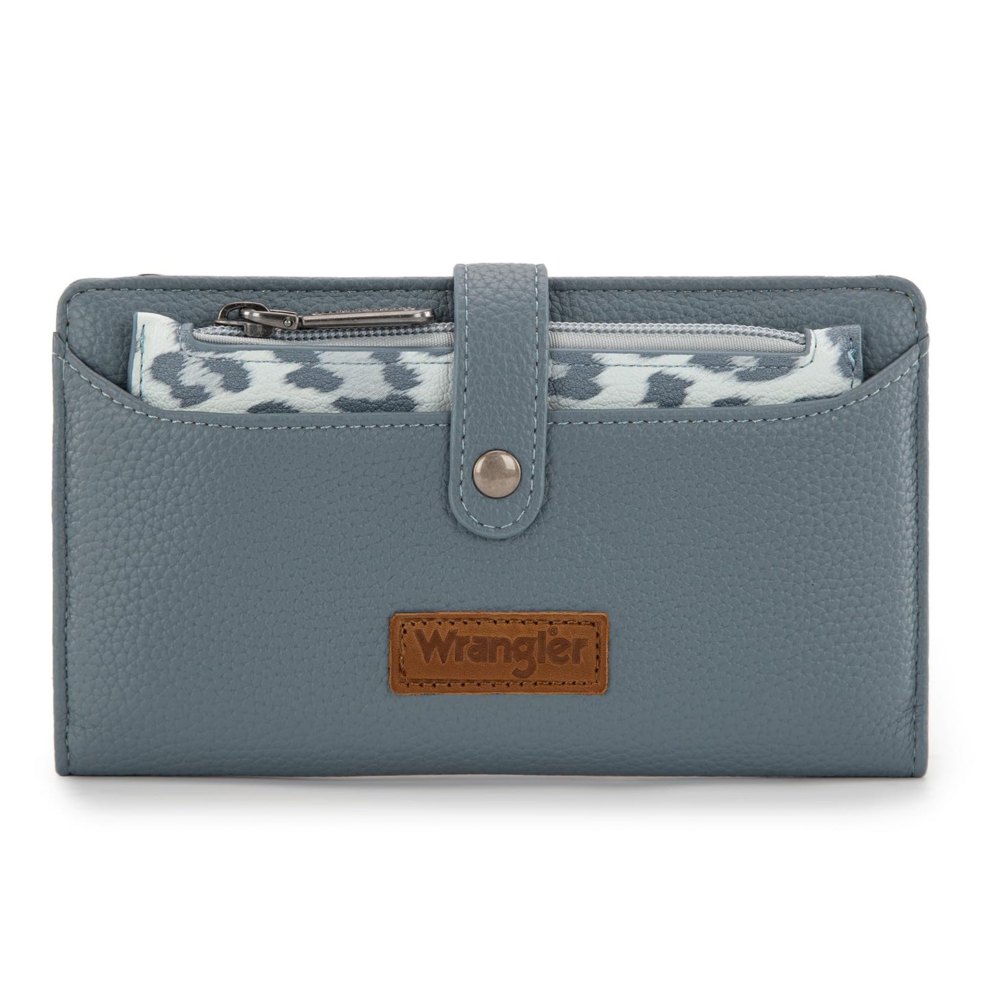 HOTMontana West X Wrangler Wallet Women Bifold Wallets, Card Cases & Money Organizers Leopard Print Credit Card Wallet Ladies Female Western Wallets with RFID Lining and Coin Purse