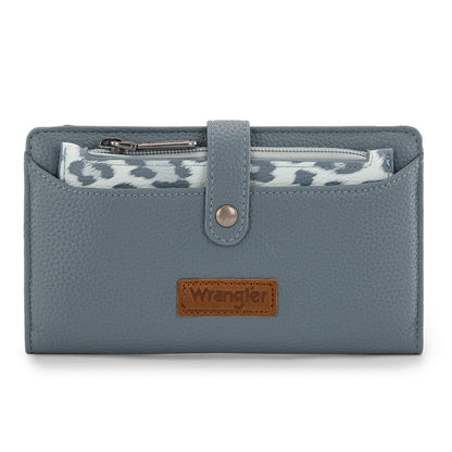 HOTMontana West X Wrangler Wallet Women Bifold Wallets, Card Cases & Money Organizers Leopard Print Credit Card Wallet Ladies Female Western Wallets with RFID Lining and Coin Purse