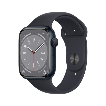 HOTApple Watch Series 8 (GPS + Cellular, 41MM) Gold Stainless Steel Case with Starlight Sport Band - S/M (Renewed)