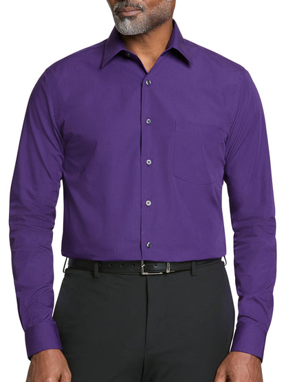 HOTVan Heusen Mens Dress Shirt Regular Fit Poplin Solid
