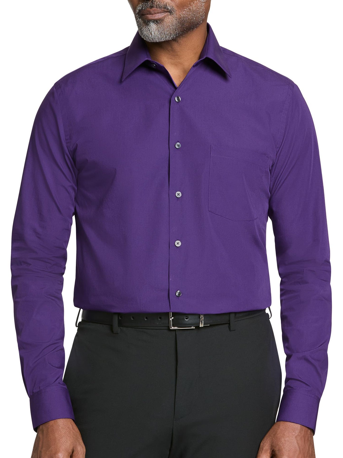 HOTVan Heusen Mens Dress Shirt Regular Fit Poplin Solid