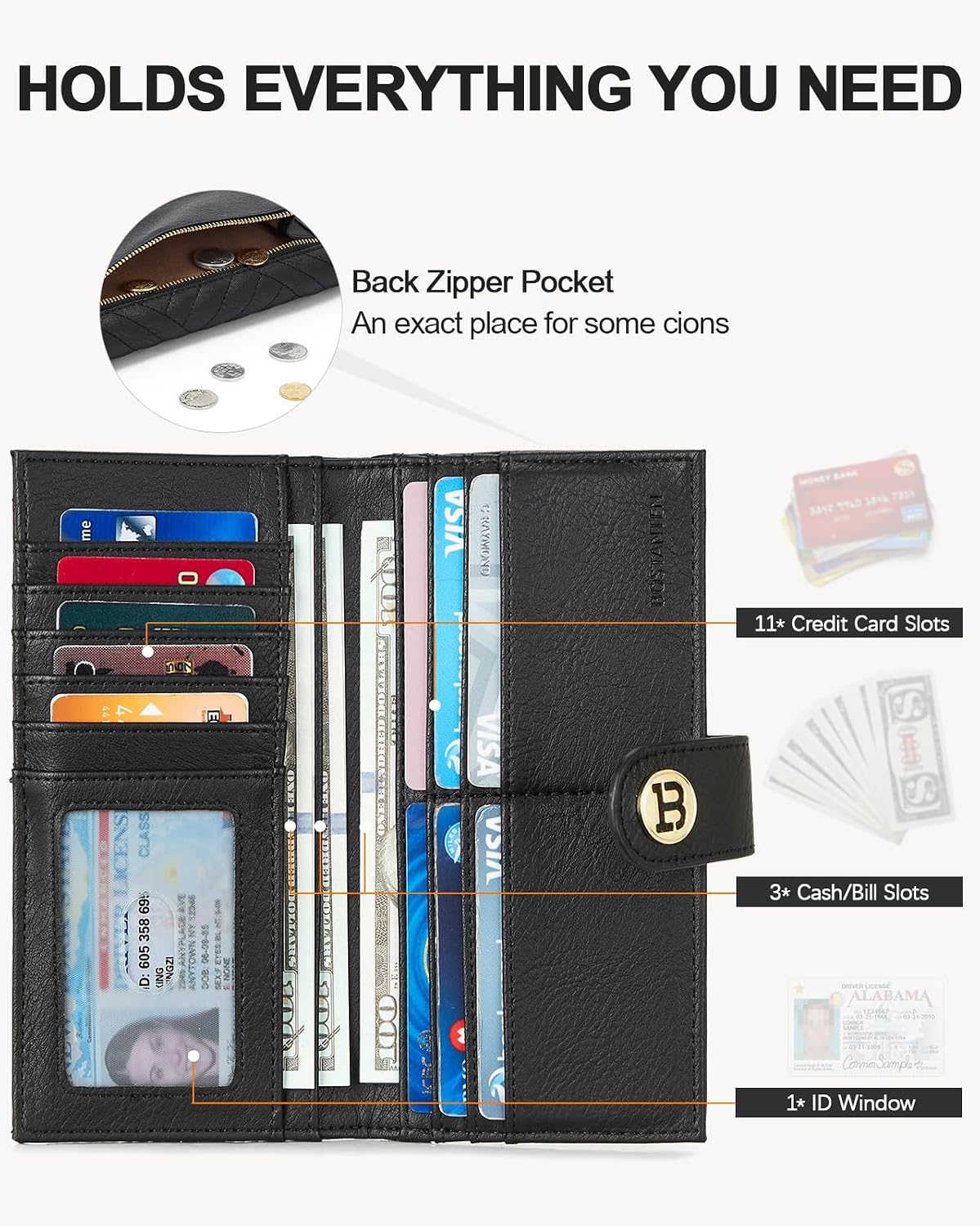 HOTBOSTANTEN Crossbody Bags for Women ＆ Slim Wallet for Women Leather RFID Blocking Card Holder