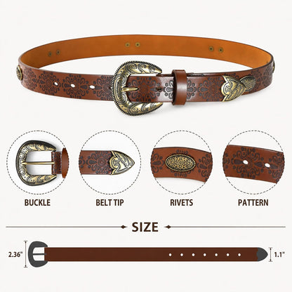 HOTWestern Belts for Women, Womens Cowgirl Country Belt for Jeans