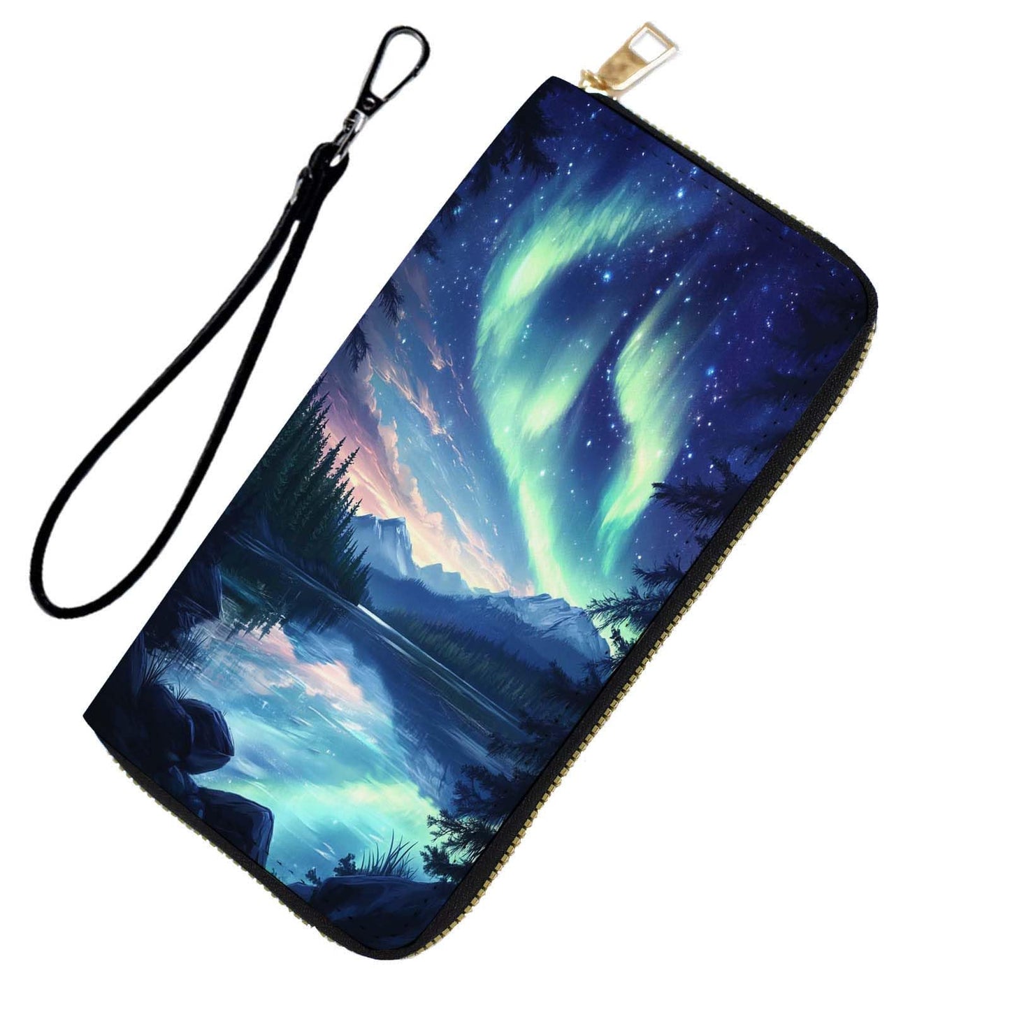 HOTRFID Blocking Wristlet Wallet for Women & Teen Girls-Large Capacity Leather Phone Clutch with Removable Strap,