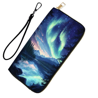HOTRFID Blocking Wristlet Wallet for Women & Teen Girls-Large Capacity Leather Phone Clutch with Removable Strap,