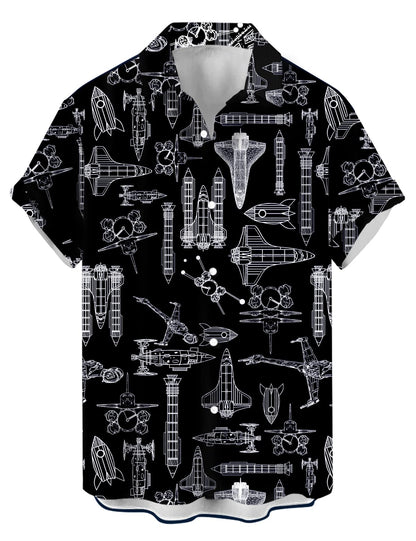 HOTwihnsinop Mens Funky Hawaiian Bowling Shirts Holiday Theme Shirt Button Down Shirts Big and Tall