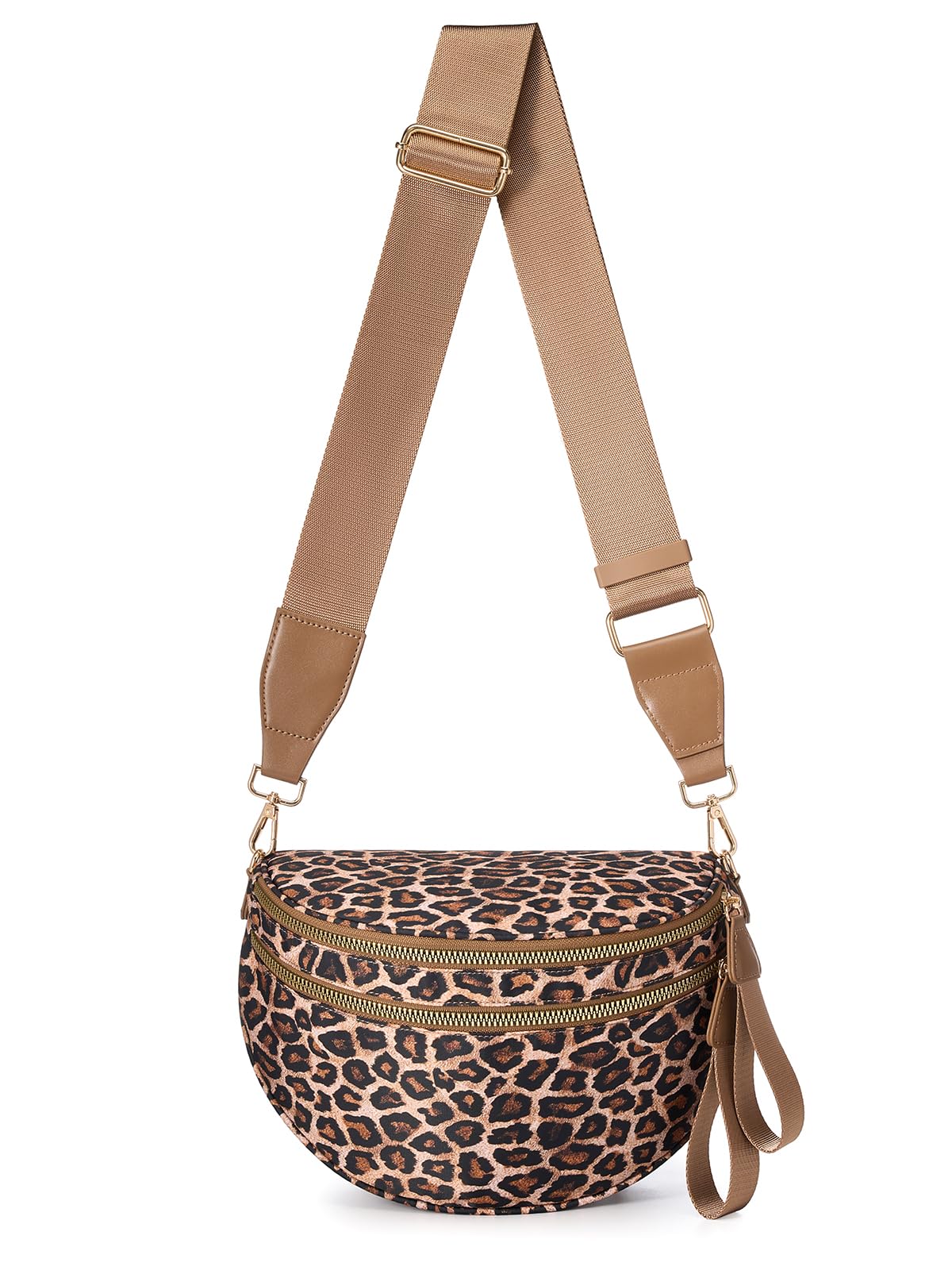 HOTBlack and White Checkered Crossbody Bag Bum Bag for Women,Spacious Checkered Purse Fanny Packs Belt Bag