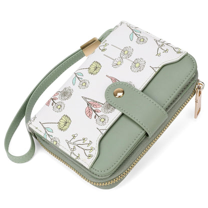 HOTSENDEFN Leather Credit Card Holder RFID Blocking Wallet for Women Large Capacity Card Case Organizer Wristlet with 35 Slots