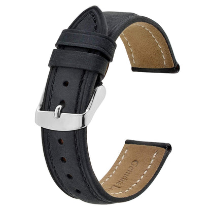 HOTBISONSTRAP Watch Strap, Vintage Leather Replacement Bracelet, Band Width-14mm 15mm 16mm 17mm 18mm 19mm 20mm 21mm 22mm 23mm 24mm