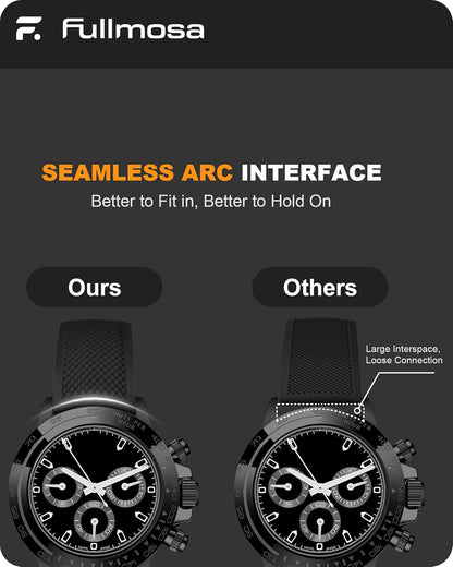 HOTFullmosa 22mm 20mm 24mm Silicone Watch Bands No Gaps Compatible for Samsung Galaxy Watch 7 6 5 4 3,Galaxy Watch 46mm 42mm,Garmin