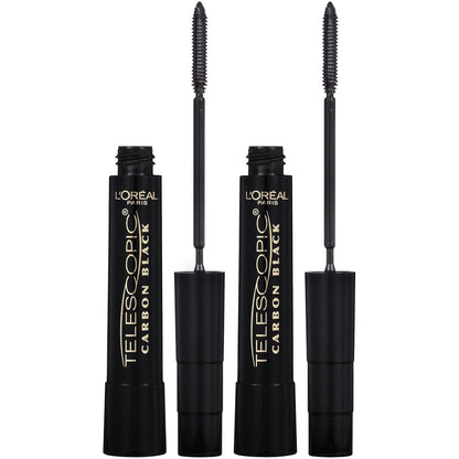 HOTL’Oreal Paris Makeup Original Telescopic Mascara, Separating Mascara Volume and Length Formula, Washable, Black Brown, 0.27 Fl Oz., 1 Count