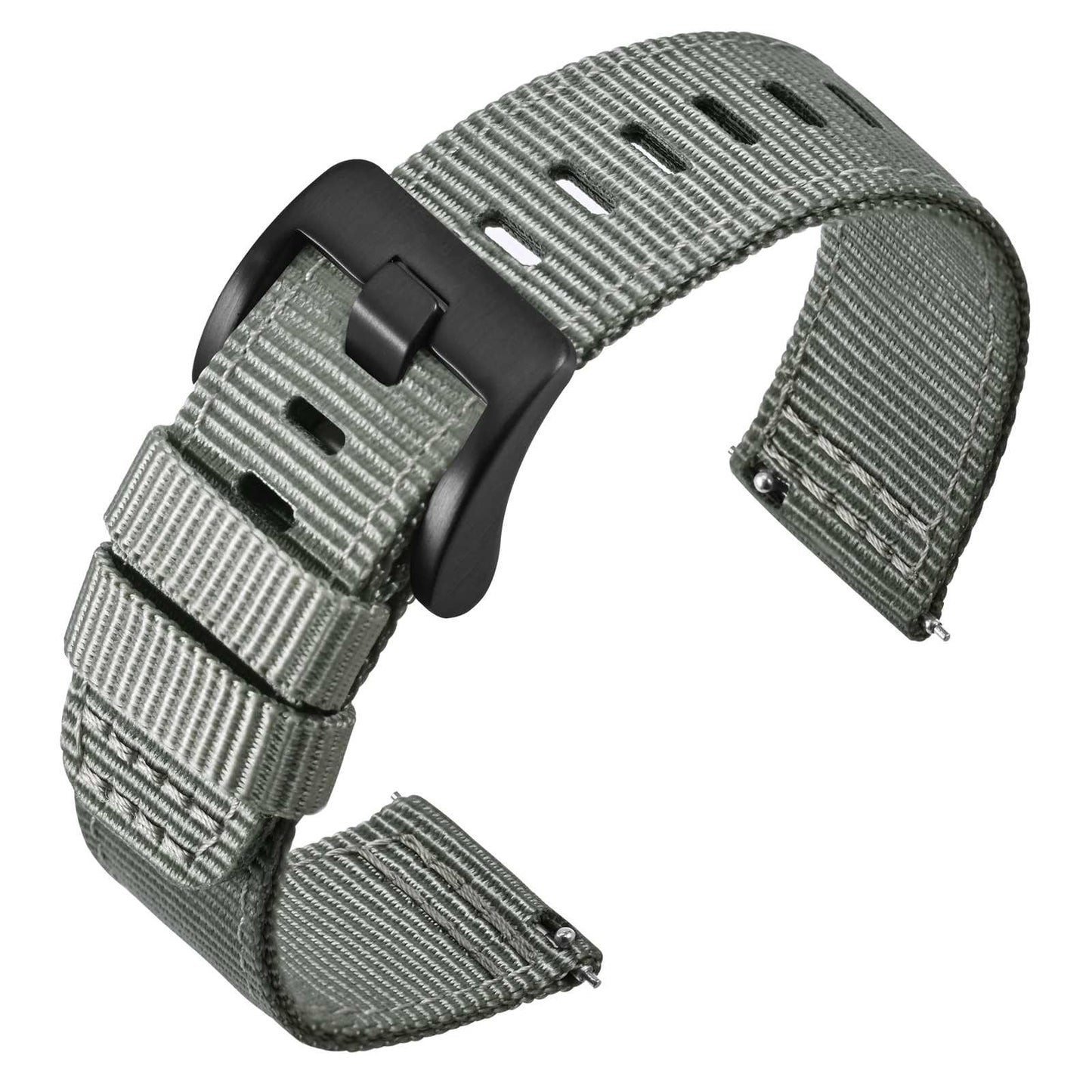 HOTANNEFIT Quick Release Watch Bands, Military Nylon Watch Strap for Men, Multiple Colors & Width (18mm, 19mm, 20mm, 22mm, 24mm)