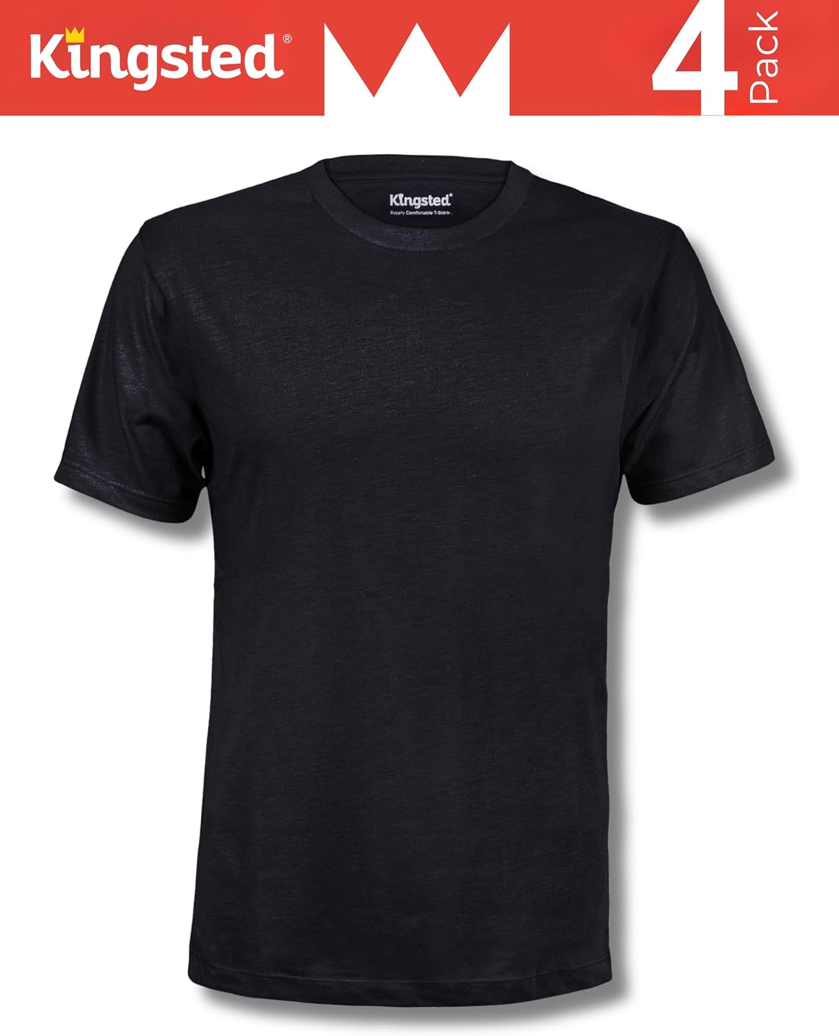 HOTKingsted T-Shirts for Men Pack - Royally Comfortable - Super Soft Premium Fabric - Well-Crafted Classic Tee