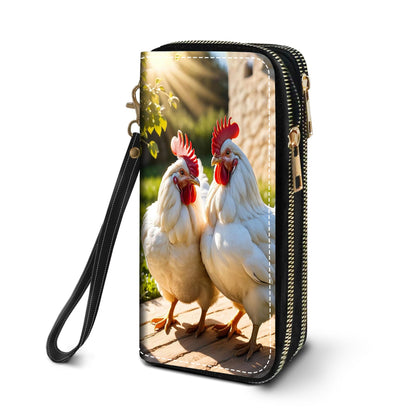 HOTWomen's Large Capacity Wallet PU Leather Double Zipper Clutch Purse Multifunctional Wallet with Removable Wristlet Strap for Smart Phone/Coin/Card/Cash, Floral Quotes Bible Verse Philippians 4-13