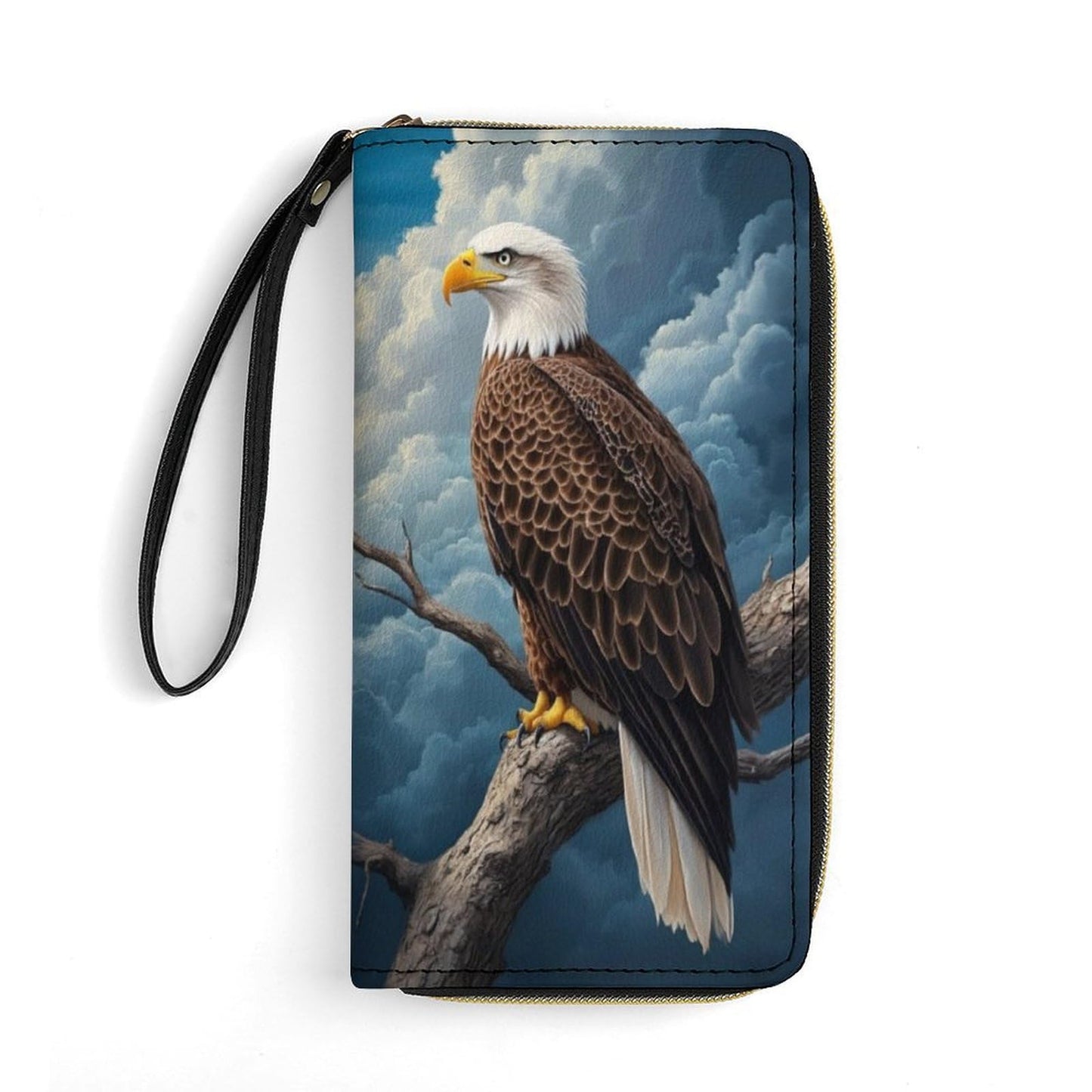 HOTColorful Owl Women's Wallet Wristlet Zipper Purse with Hand Strap Travel Credit Card Holder for Daily Use Gifts