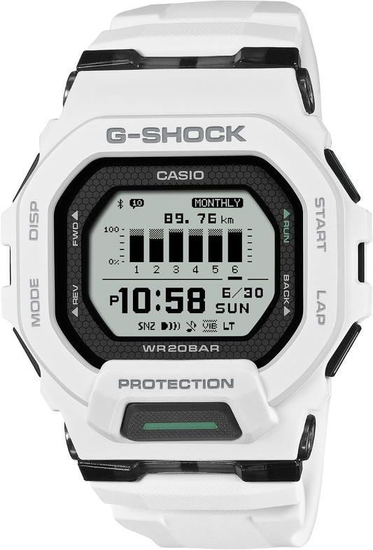 HOTCasio G-Shock Move Step Tracker White Resin Digital MIP Watch GBD200-7