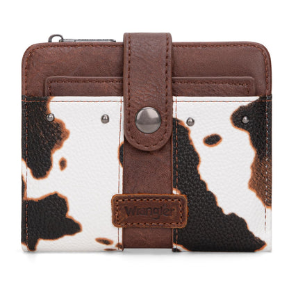 HOTMontana West X Wrangler Small Womens Wallet Leopard Print Women's Wallets, Card Cases & Money Organizers Small Bifold Card Wallet with Removable ID Window