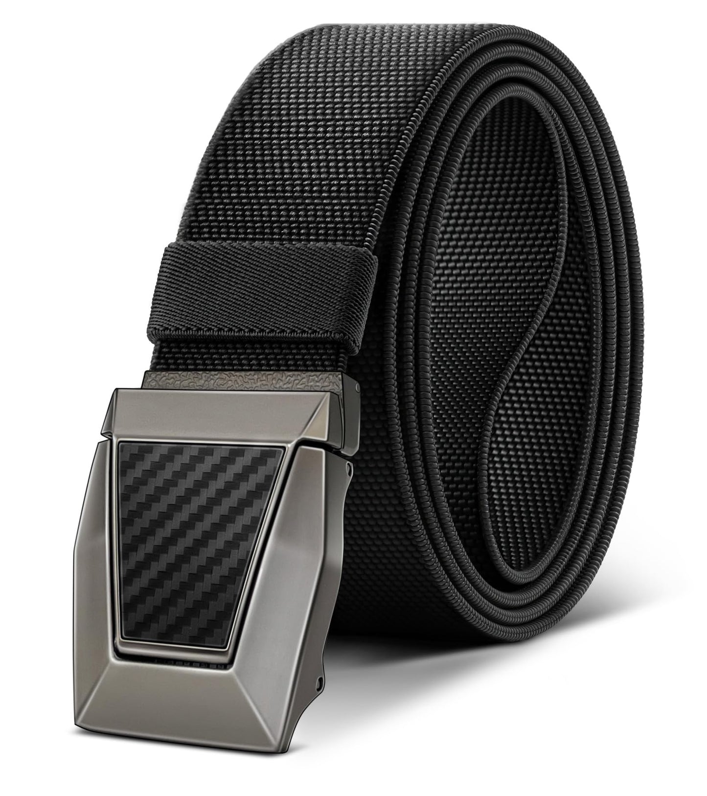 HOTBULLIANT Stretch Tactical Web Belt For Men-Trimmable 1.5"-Adjustable Fit | Smooth Sliding | Adjustable for Precise Fit | Tailored Size | Rugged Nylon for Heavy Duty, Hiking, Hunting