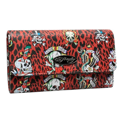 HOTED HARDY Women's Trifold Wallet with Multicompartment Storage EHW193 (Pink/White)