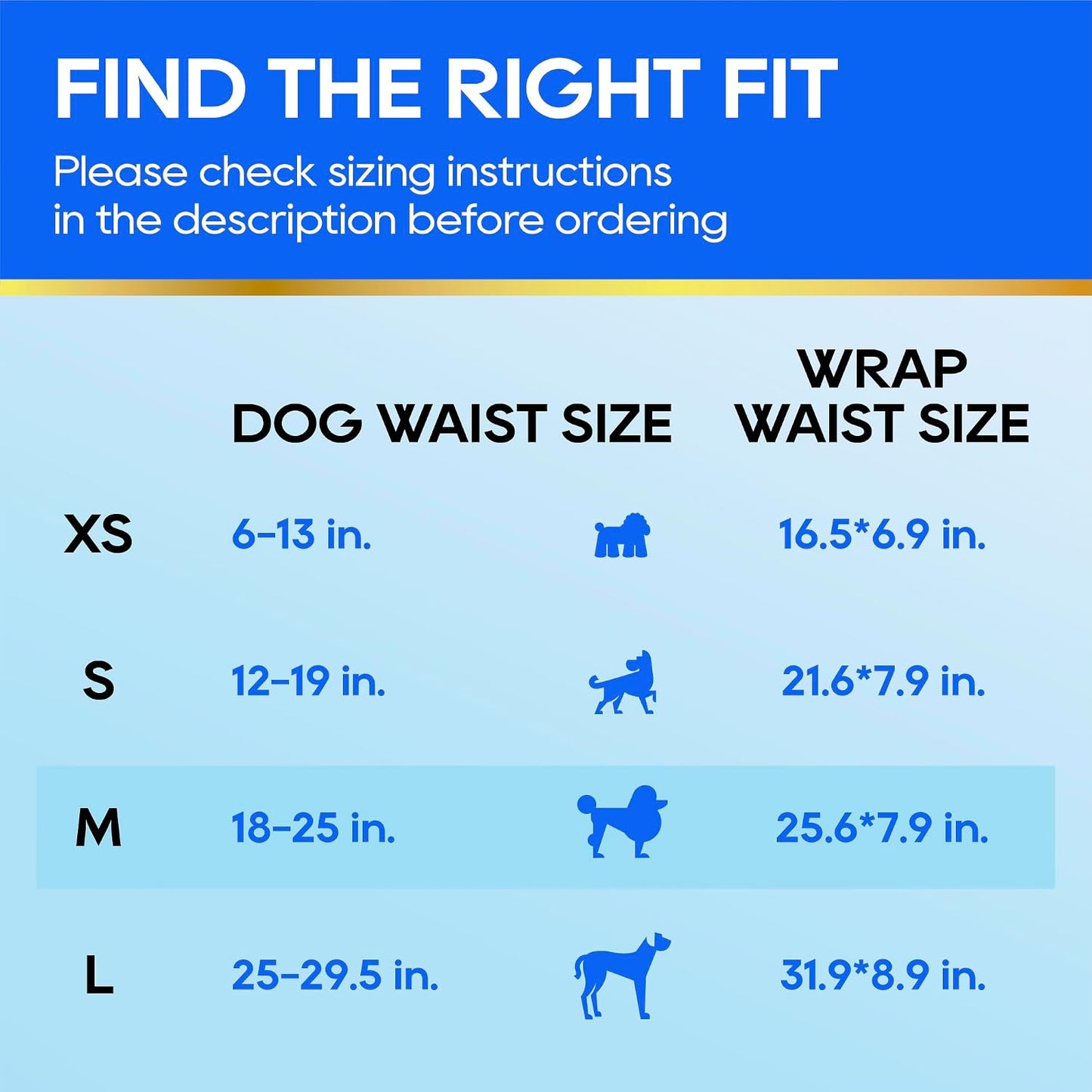 HOTHONEY CARE All-Absorb A25 Male Dog Wrap, 50 Count, Medium, White